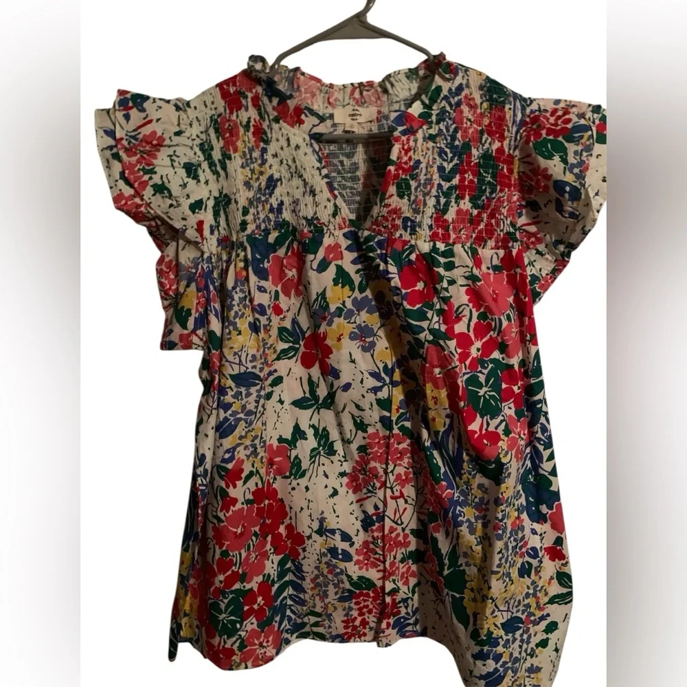Entro Floral Impressions Blouse, NWOT , size 1X - Picture 3 of 4